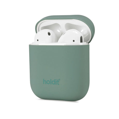 Holdit Nygård Silikon Deksel Til AirPods (1 & 2. gen.) - Moss Green