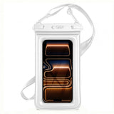 Tech-Protect Flytende Vanntett Etui - Maks.: 185 x 110 mm - Hvit