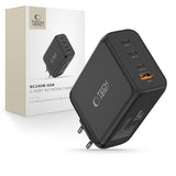 Tech-Protect 240W Vegglader m. 3x USB-C & 1x USB-A - Svart