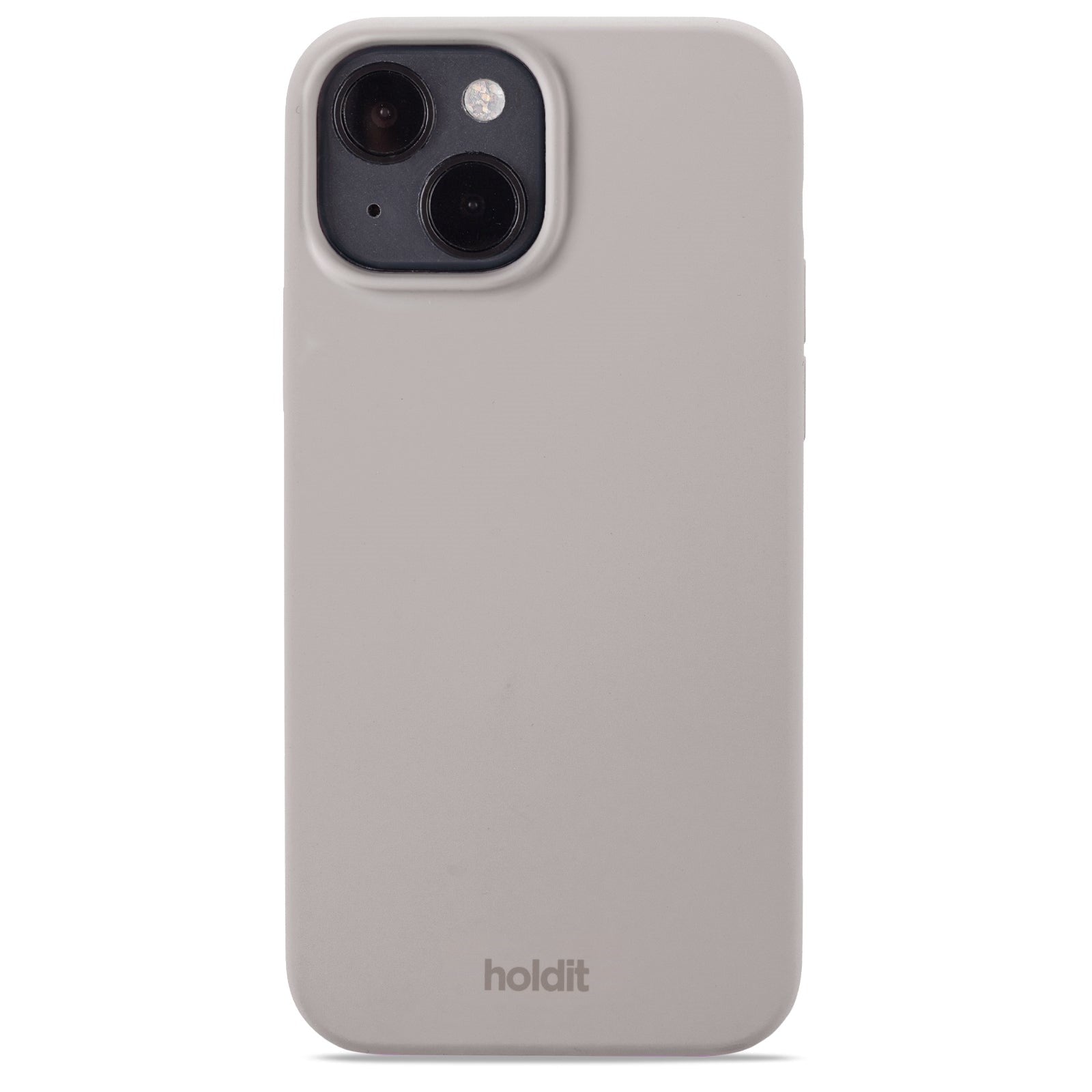 Holdit iPhone 15 Soft Touch Silikon Deksel - Taupe