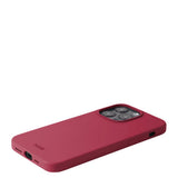 Holdit iPhone 15 Pro Soft Touch Silikon Deksel - Red Velvet