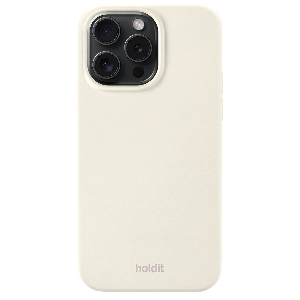 Holdit iPhone 15 Pro Max Soft Touch Silikon Deksel - 
Soft Linen