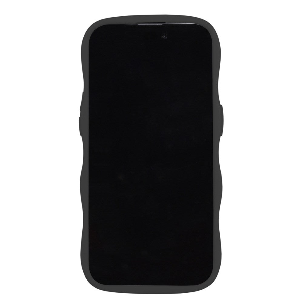 Holdit iPhone 15 Pro Max Wavy Deksel - Light Beige / Mirror