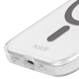 Holdit iPhone 15 Pro MagSafe Deksel - Transparent / Space Grey