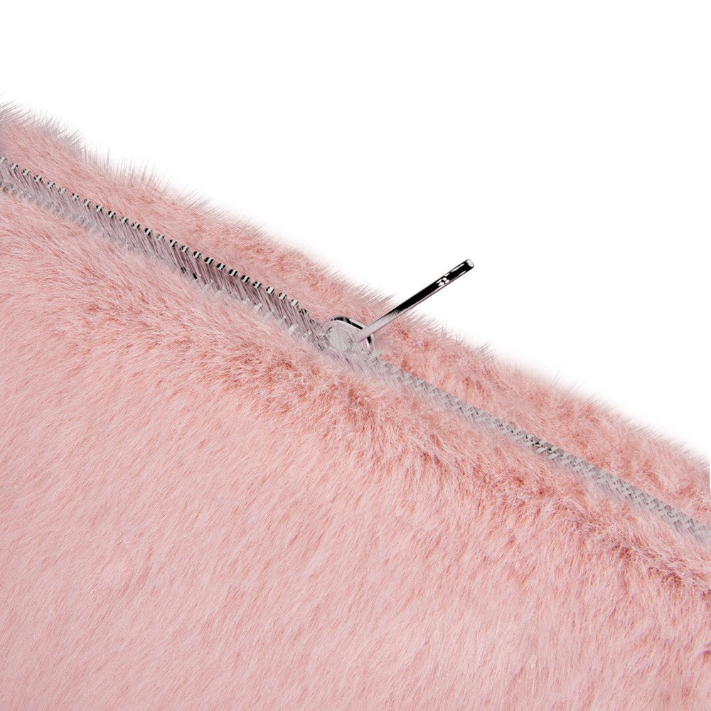Holdit Kunstpels Sleeve til MacBook / Bærbar PC 14" (34,2 x 24,2 cm) - Rosa
