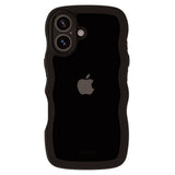 Holdit iPhone 16 Wavy Deksel - Svart / Transparent