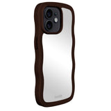 Holdit iPhone 12 / 12  Pro Wavy Deksel - Chocolate / Mirror