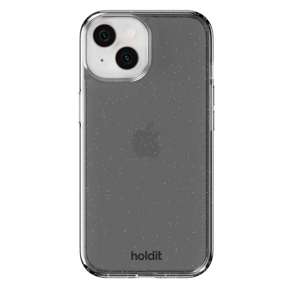 Holdit iPhone 15 / 14 / 13 Glitter Deksel - Svart