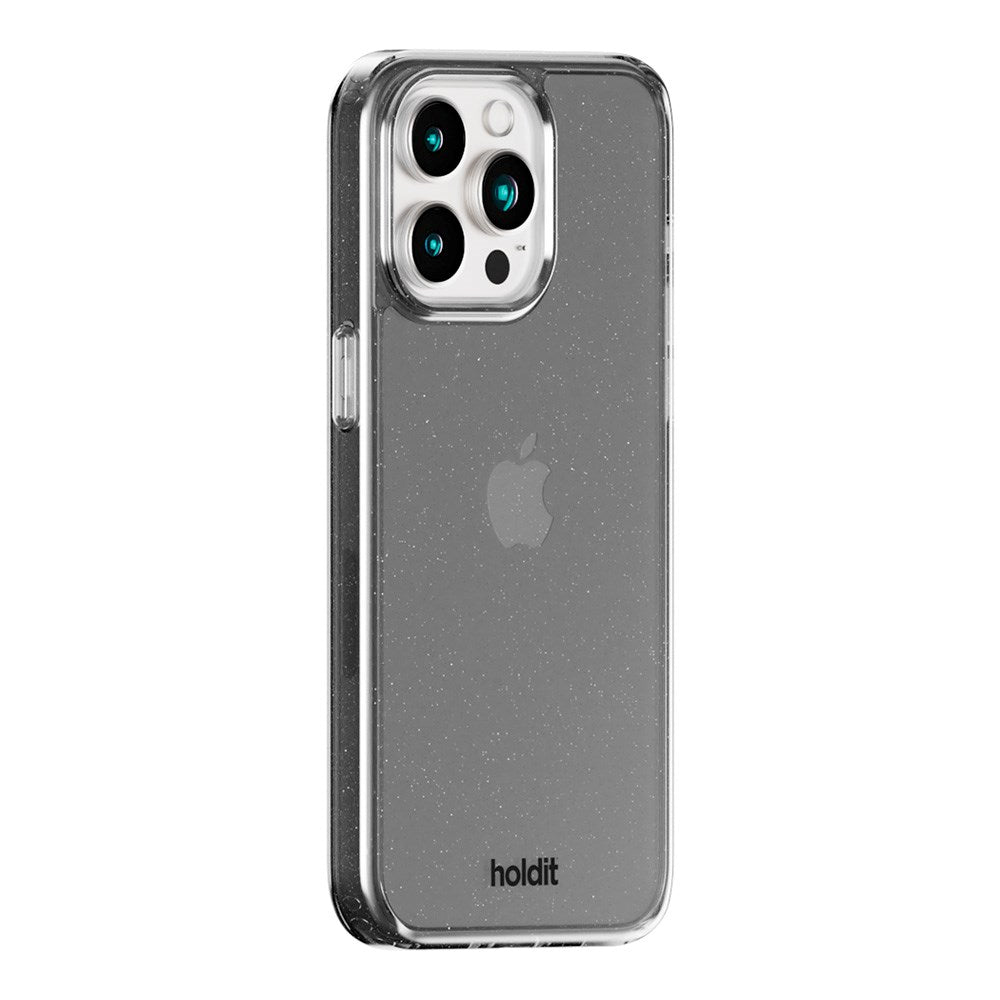 Holdit iPhone 15 Pro Glitter Deksel - Svart