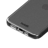 Holdit iPhone 15 Pro Glitter Deksel - Svart