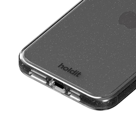 Holdit iPhone 15 Pro Glitter Deksel - Svart