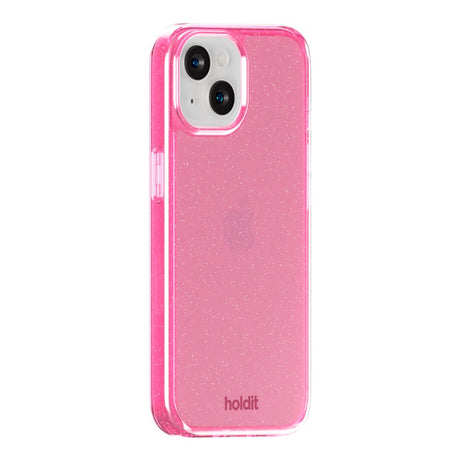 Holdit iPhone 15 / 14 / 13 Glitter Deksel - Rosa