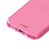 Holdit iPhone 15 / 14 / 13 Glitter Deksel - Rosa