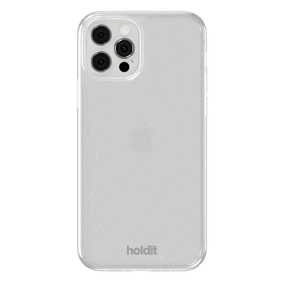Holdit iPhone 12 / 12 Pro Glitter Deksel - Hvit