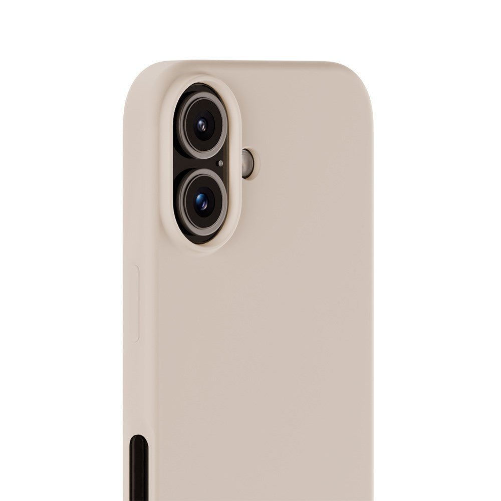 Holdit iPhone 16 Soft Touch Silikon Deksel - Light Beige