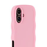 Holdit iPhone 16 Plus Wavy Deksel - Pink