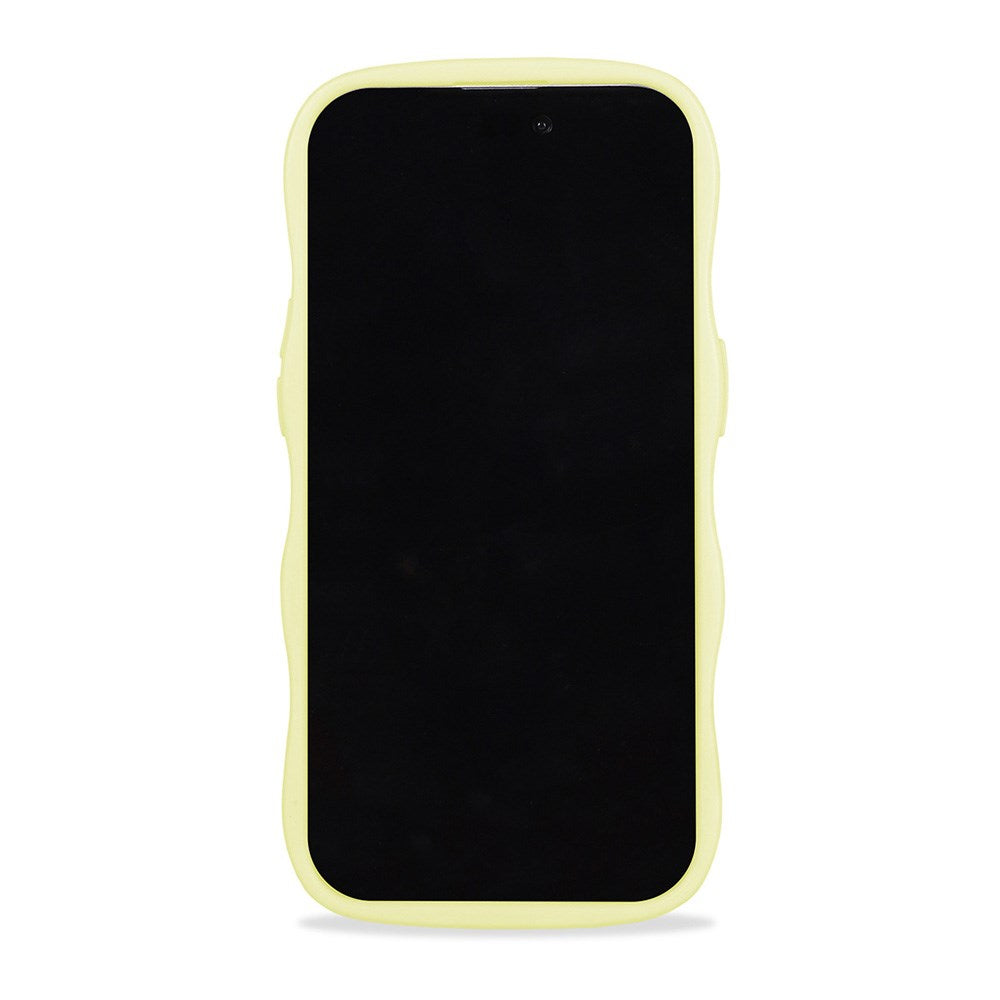 Holdit iPhone 15 Pro Max Wavy Deksel - Lemonade / Transparent