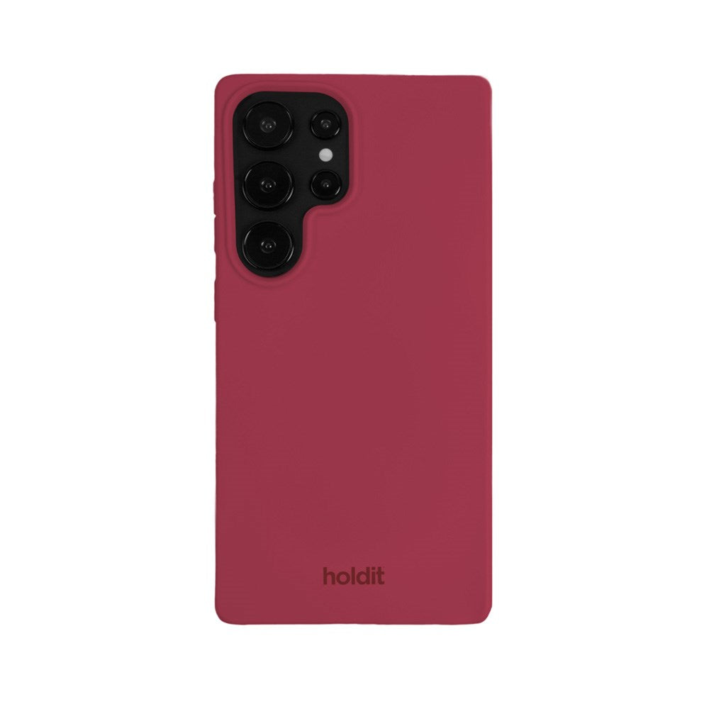 Holdit Samsung Galaxy S25 Ultra Soft Touch Silikon Deksel - Red Velvet