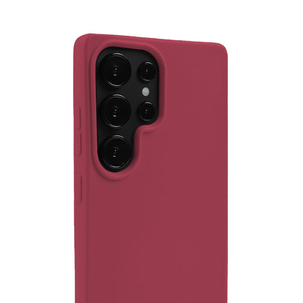 Holdit Samsung Galaxy S25 Ultra Soft Touch Silikon Deksel - Red Velvet