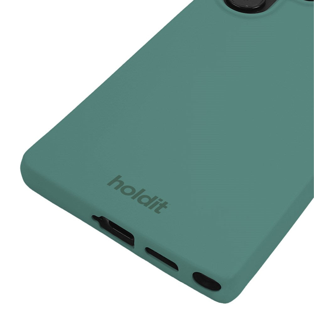 Holdit Samsung Galaxy S25 Ultra Soft Touch Silikon Deksel - Moss Green