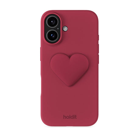 Holdit 3D Silicone Sticker Hjerte - Red Velvet