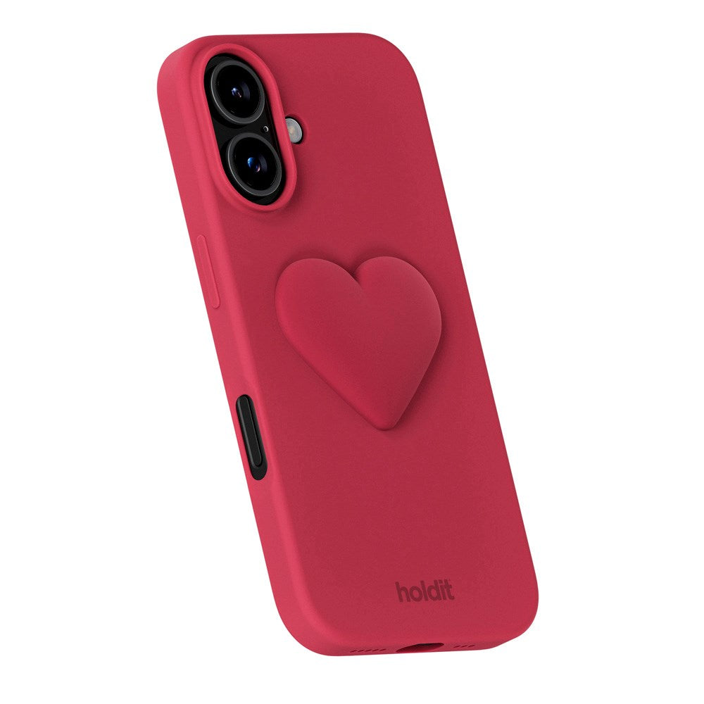Holdit 3D Silicone Sticker Hjerte - Red Velvet