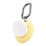 KeyBudz AirTag 1. & 2. Gen. Silikonnøkkelring m. karabinkrok - Secure Dock - 2 Pack - Gul