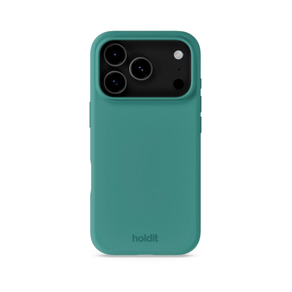 Holdit iPhone 17 Pro Soft Touch Silikon Deksel - Moss Green