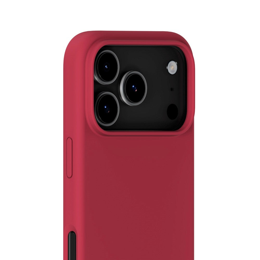 Holdit iPhone 17 Pro Soft Touch Silikon Deksel - Red Velvet