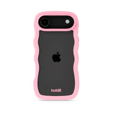 Holdit iPhone Air Wavy Deksel - Pink / Transparent