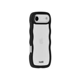 Holdit iPhone Air Wavy Deksel - Black / Transparent