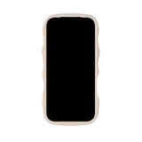 Holdit iPhone 17 Pro Wavy Deksel - Light Beige / Transparent