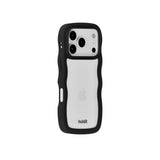 Holdit iPhone 17 Pro Max Wavy Deksel - Black / Transparent