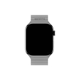 Apple Watch (38/40/SE/41/42mm) Holdit Silicone Magnet Klokkerem - Grå / Blå