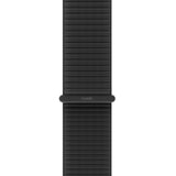 Apple Watch (38/40/SE/41/42mm) Holdit Nylon Klokkerem med Borrelås - Svart