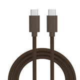 Smartline (60W) USB-C til USB-C Braidy Kabel 2m - Mørk Brun
