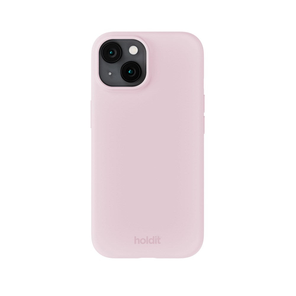 Holdit iPhone 15 Soft Touch Silikon Deksel - Pale Pink