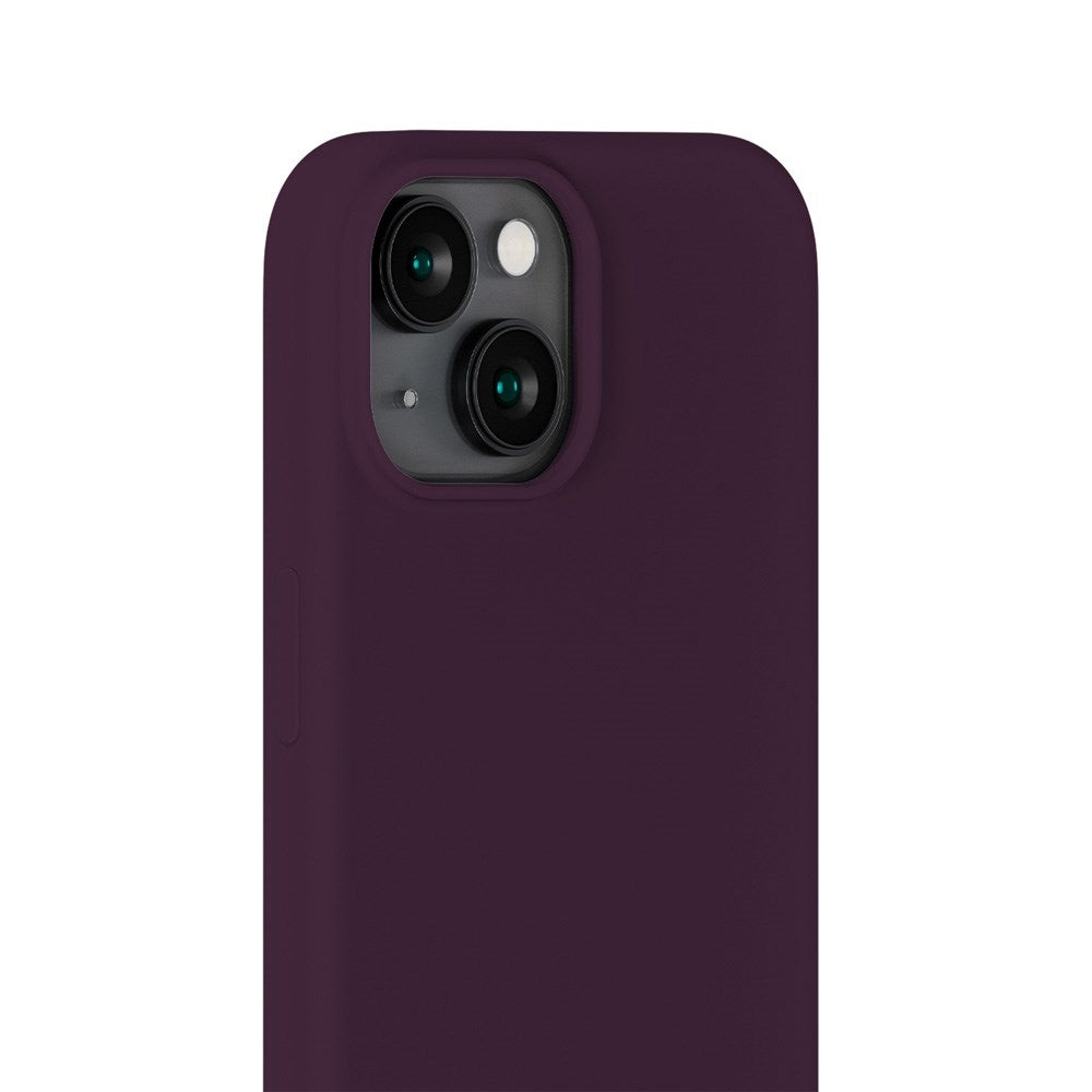 Holdit iPhone 15 Soft Touch Silikon Deksel - Deep Plum