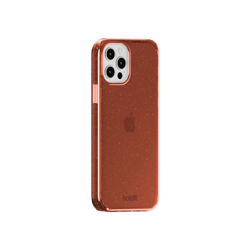 Holdit iPhone 12 / 12 Pro Glitter Deksel - Amber