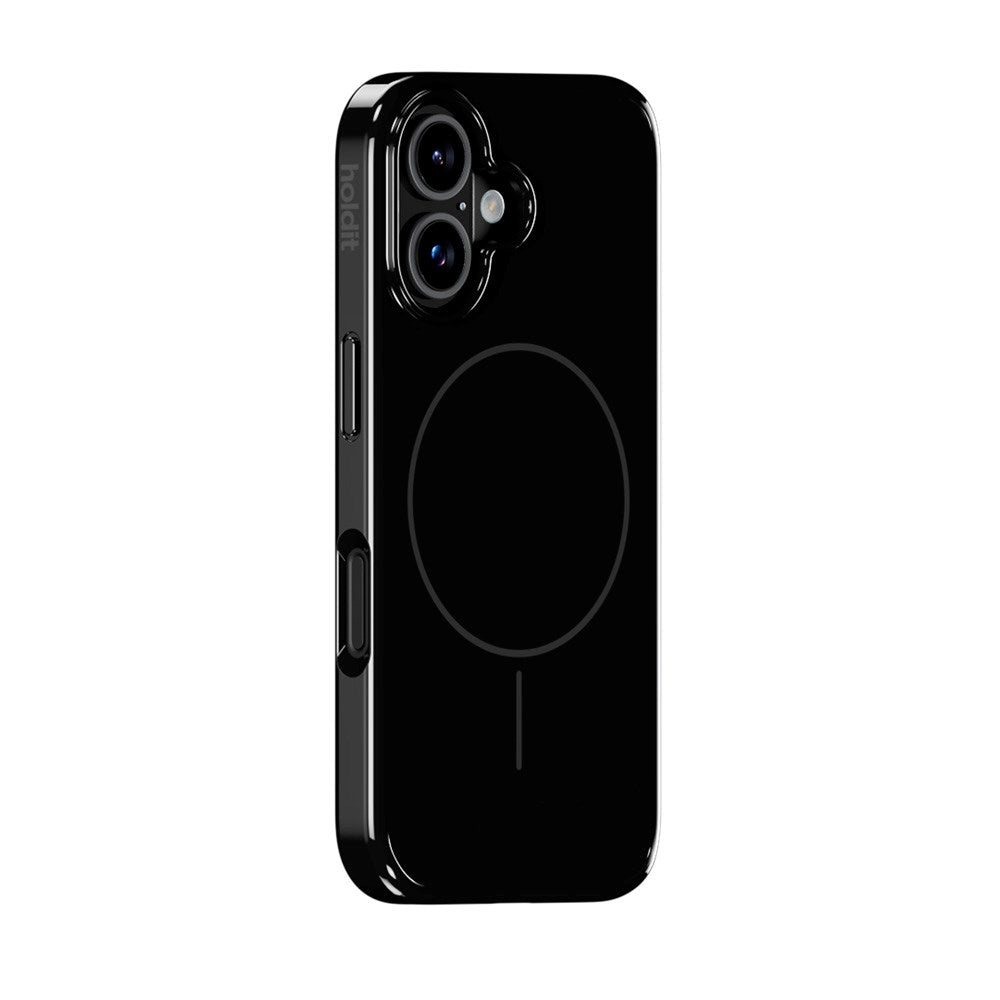 Holdit iPhone 16 Mono Case - MagSafe Kompatibel - Black / Gray