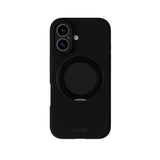 iPhone 16 Holdit Silikone Stand Deksel - Black
