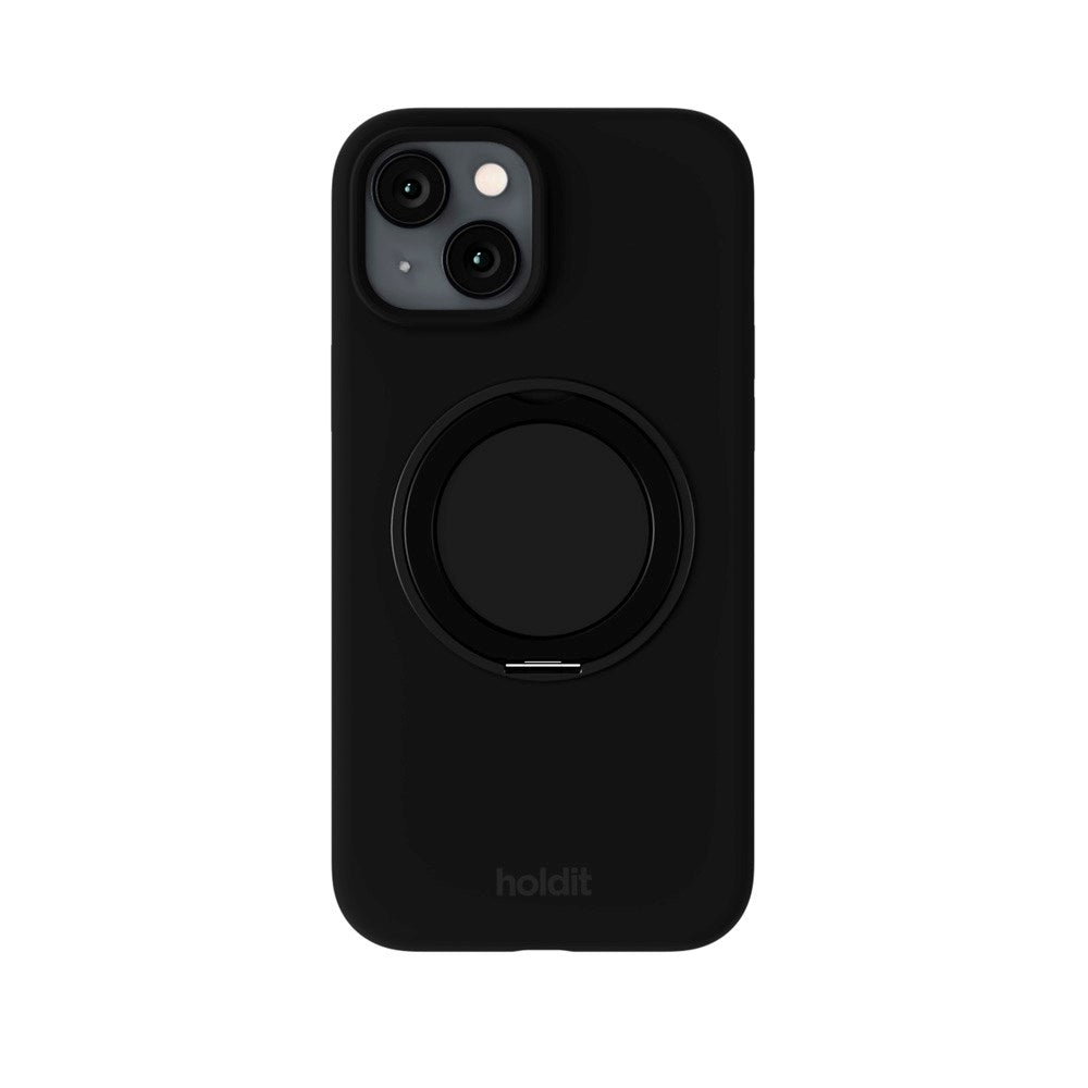 iPhone 17e / 16e / 15 Holdit Silikone Stand Deksel - Black