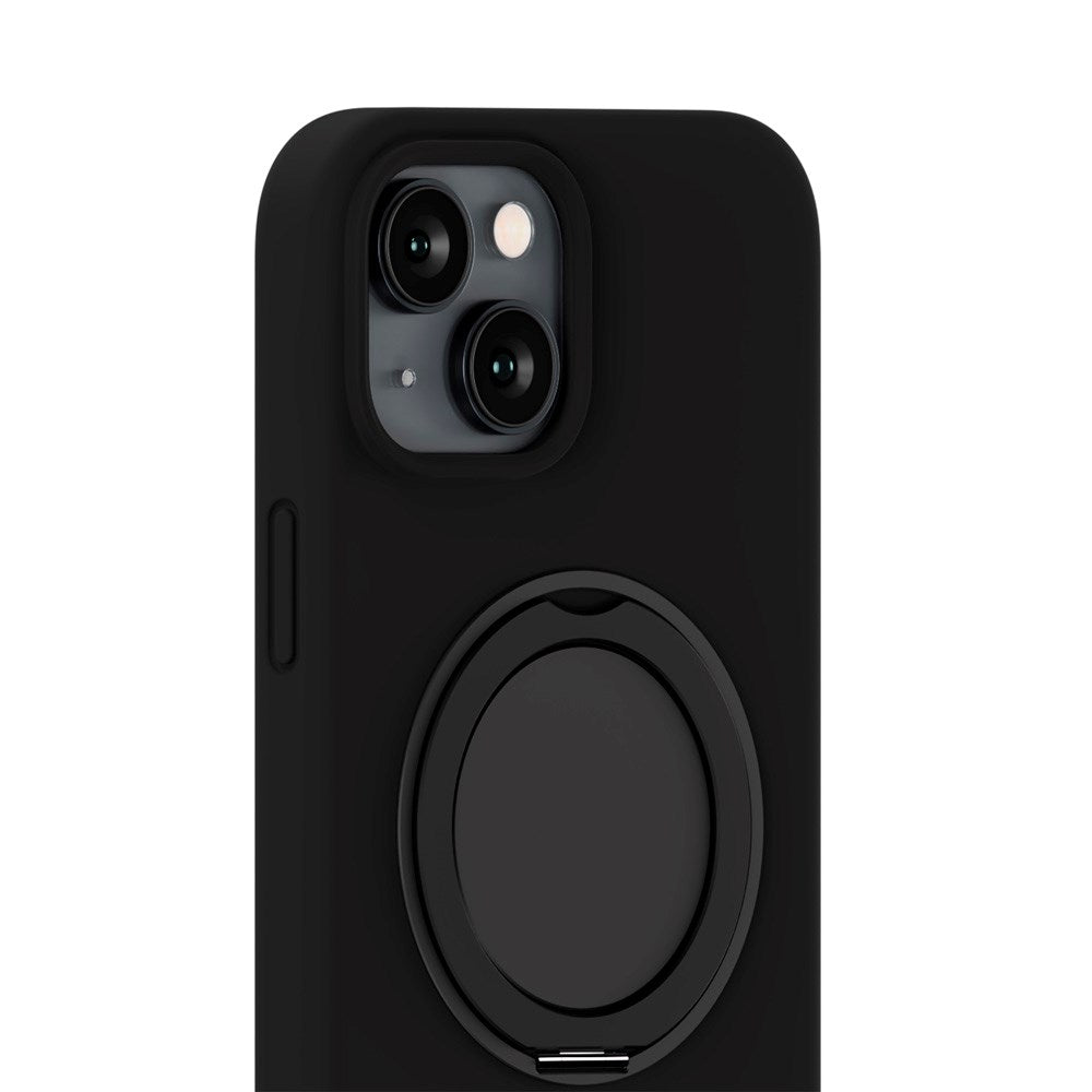 iPhone 17e / 16e / 15 Holdit Silikone Stand Deksel - Black