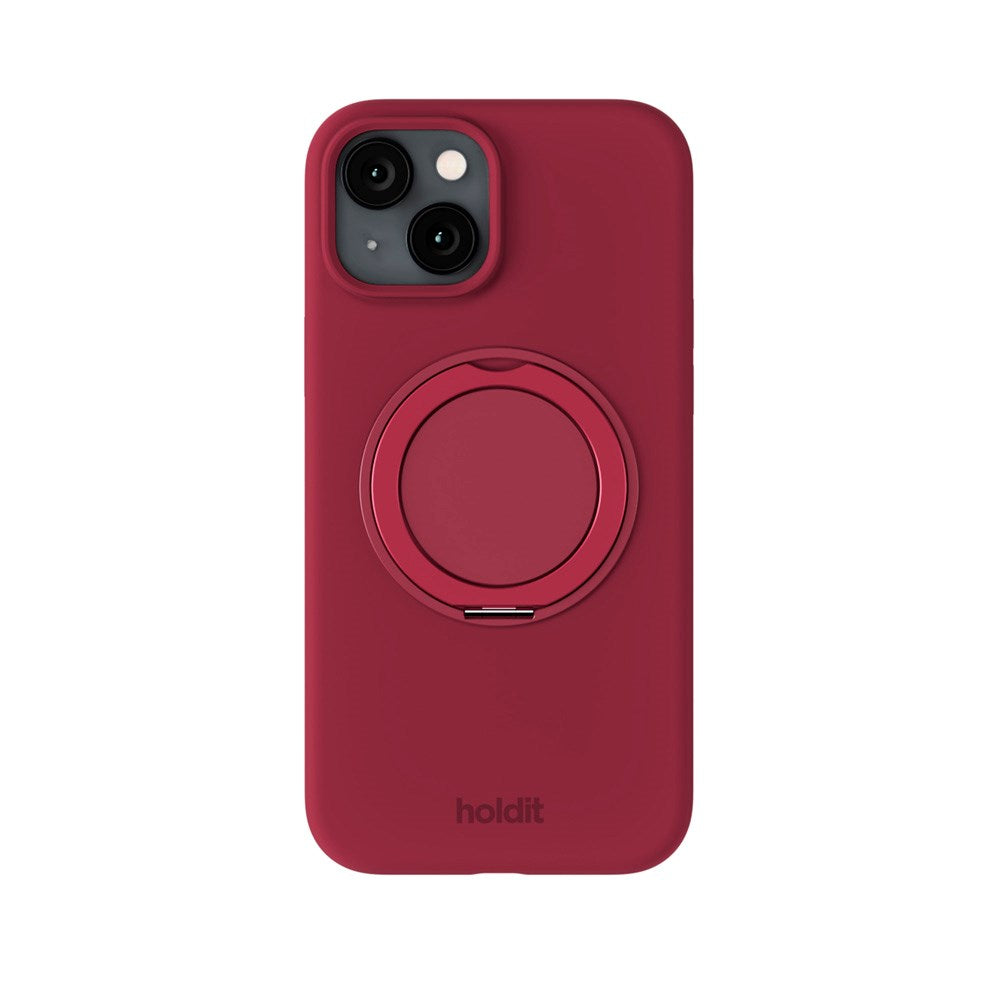iPhone 17e / 16e / 15 Holdit Silikone Stand Deksel - Red Velvet