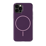 Holdit iPhone 12 / 12 Pro Mono Case - MagSafe Kompatibel - Deep Plum / Pink