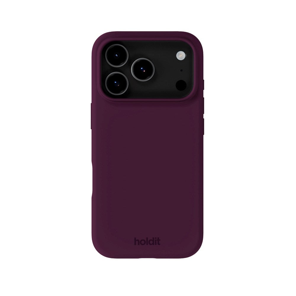 Holdit iPhone 17 Pro Soft Touch Silikon Deksel - Deep Plum