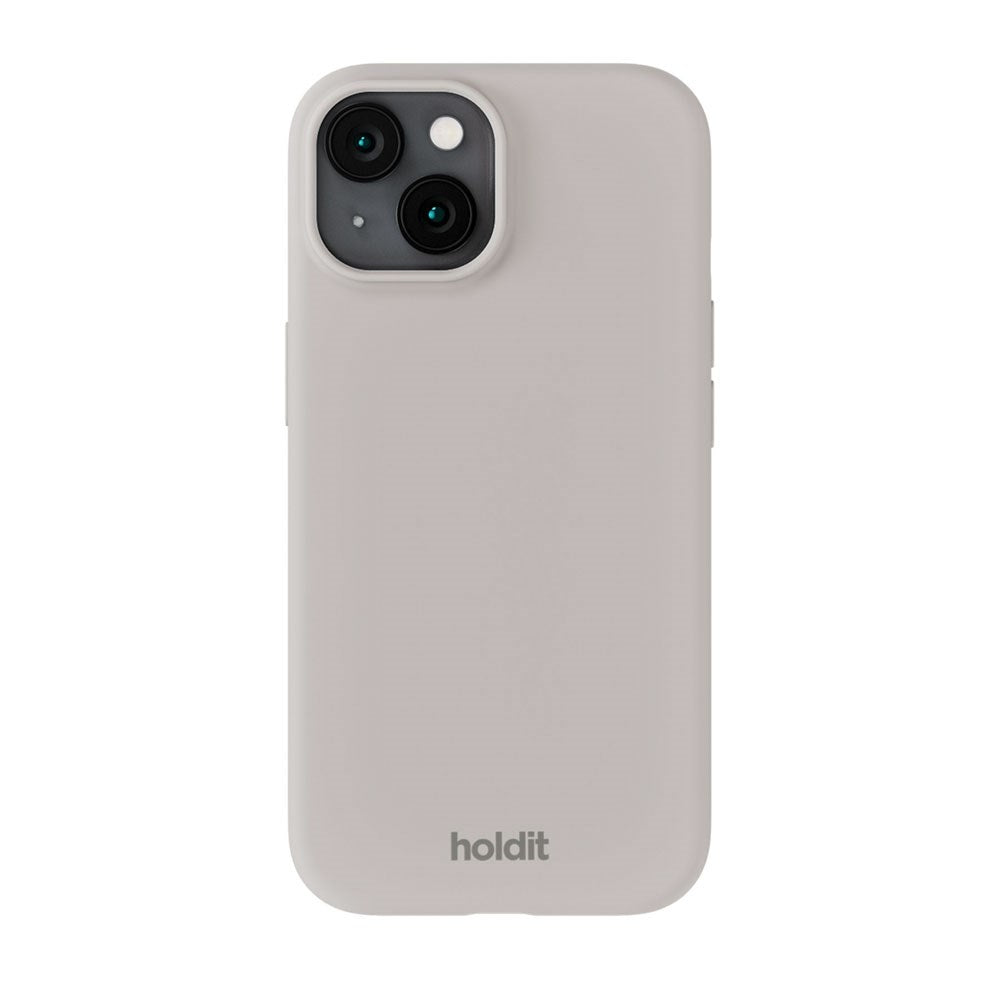 iPhone 15 Holdit Soft Touch Silikon Deksel - Wool Gray
