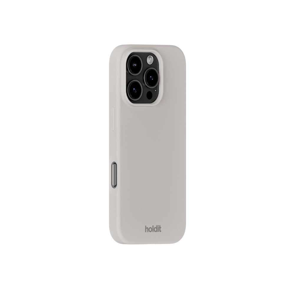 iPhone 16 Pro Max Holdit Soft Touch Silikon Deksel - Wool Gray