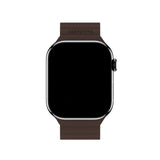 Apple Watch (42/44/SE/45/46/49mm) Holdit Silicone Magnet Rem - Chocolate / Black