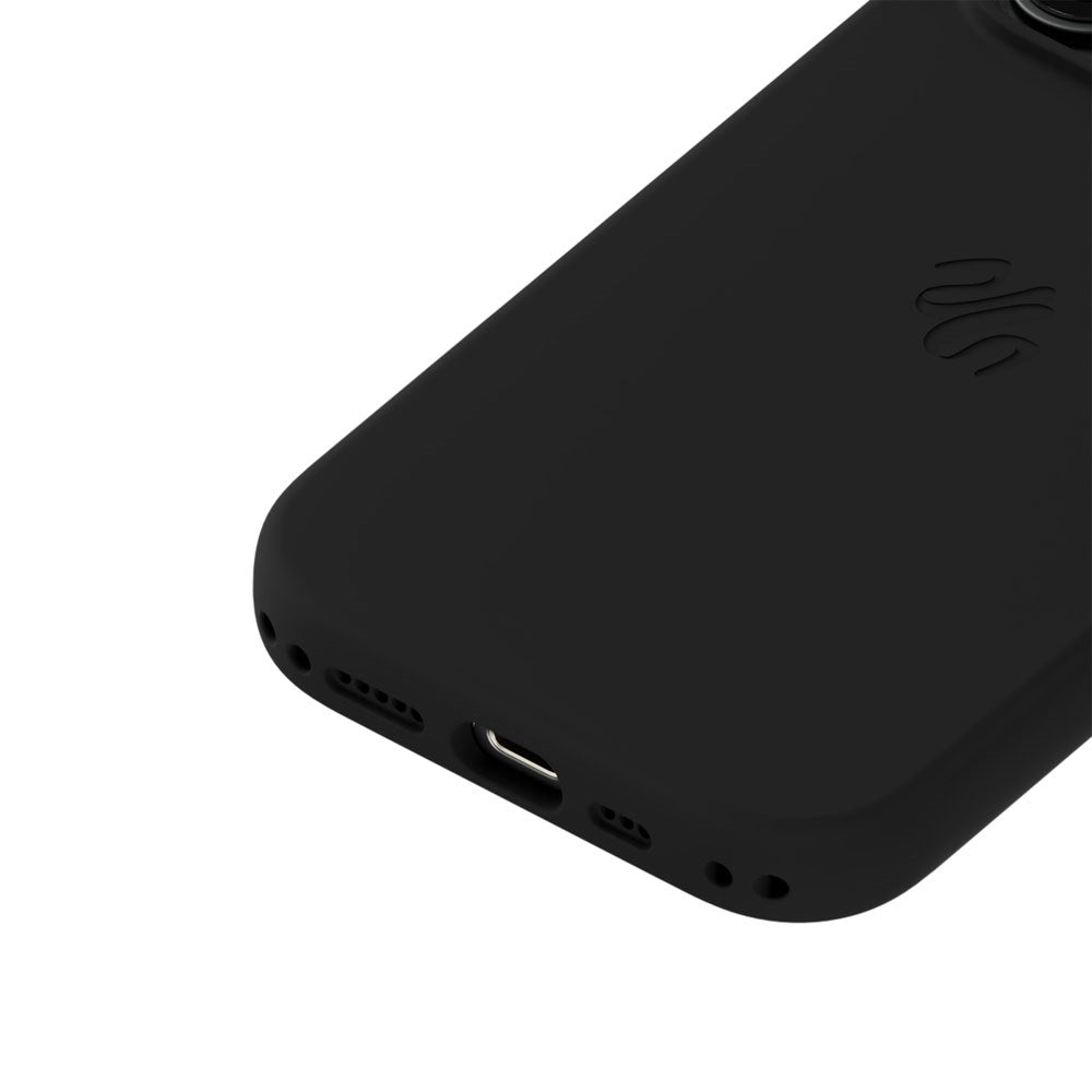 iPhone 16 Pro Holdit Soft Touch MagSafe Silikon Deksel - Black